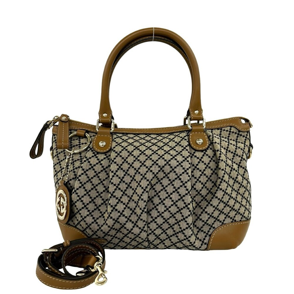 GUCCI Authentic Black Leather Shoulder Bag